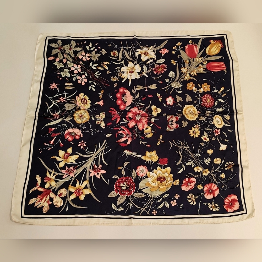 Floral  Flowers & Butterflies Print Scarf